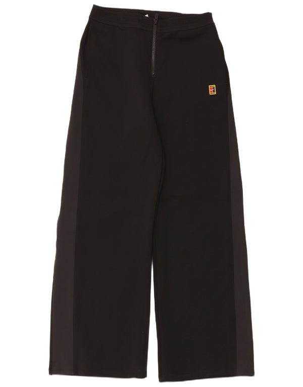 Nike Pantalon de survêtement Dri Fit Wide Leg pour femme UK 14 Noir moyen