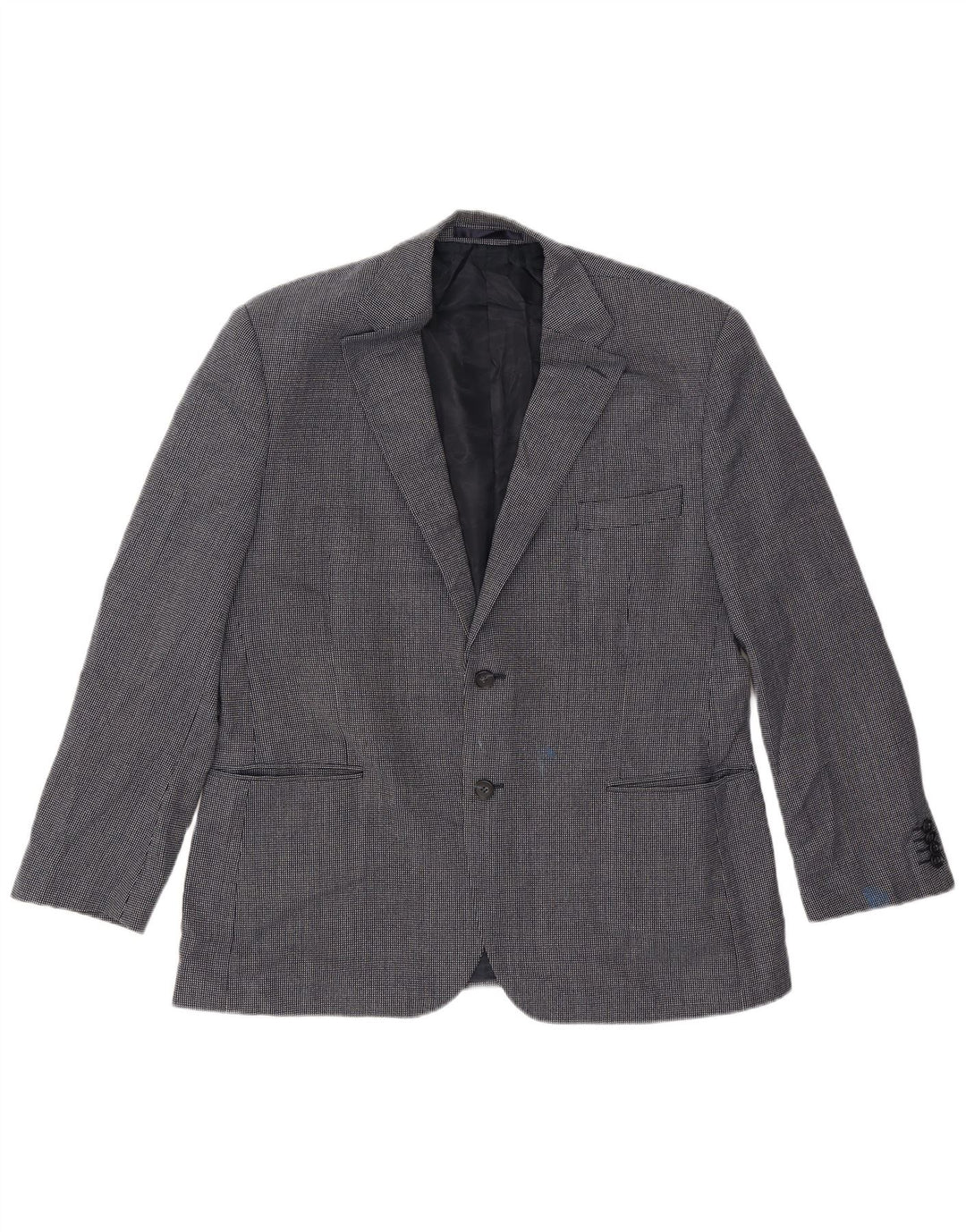 Marks & Spencer Veste blazer courte pour homme UK 42 Large Bleu marine à pois