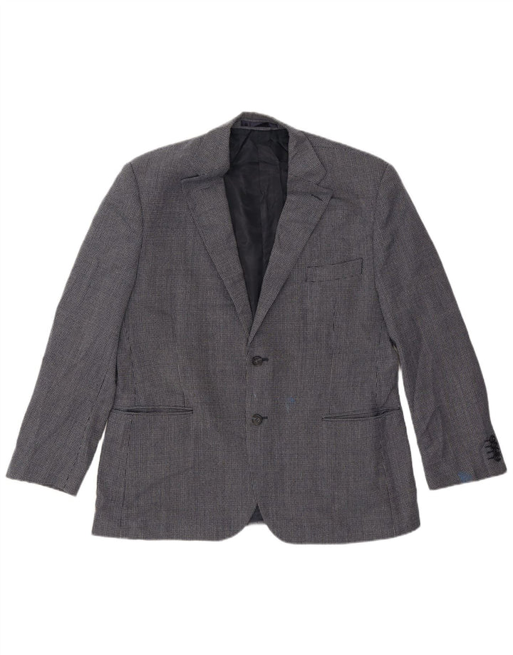 Marks & Spencer Veste blazer courte pour homme UK 42 Large Bleu marine à pois