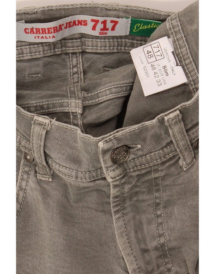 CARRERA Jean Slim 717 Homme IT 48 Moyen W33 L32 Gris Coton
