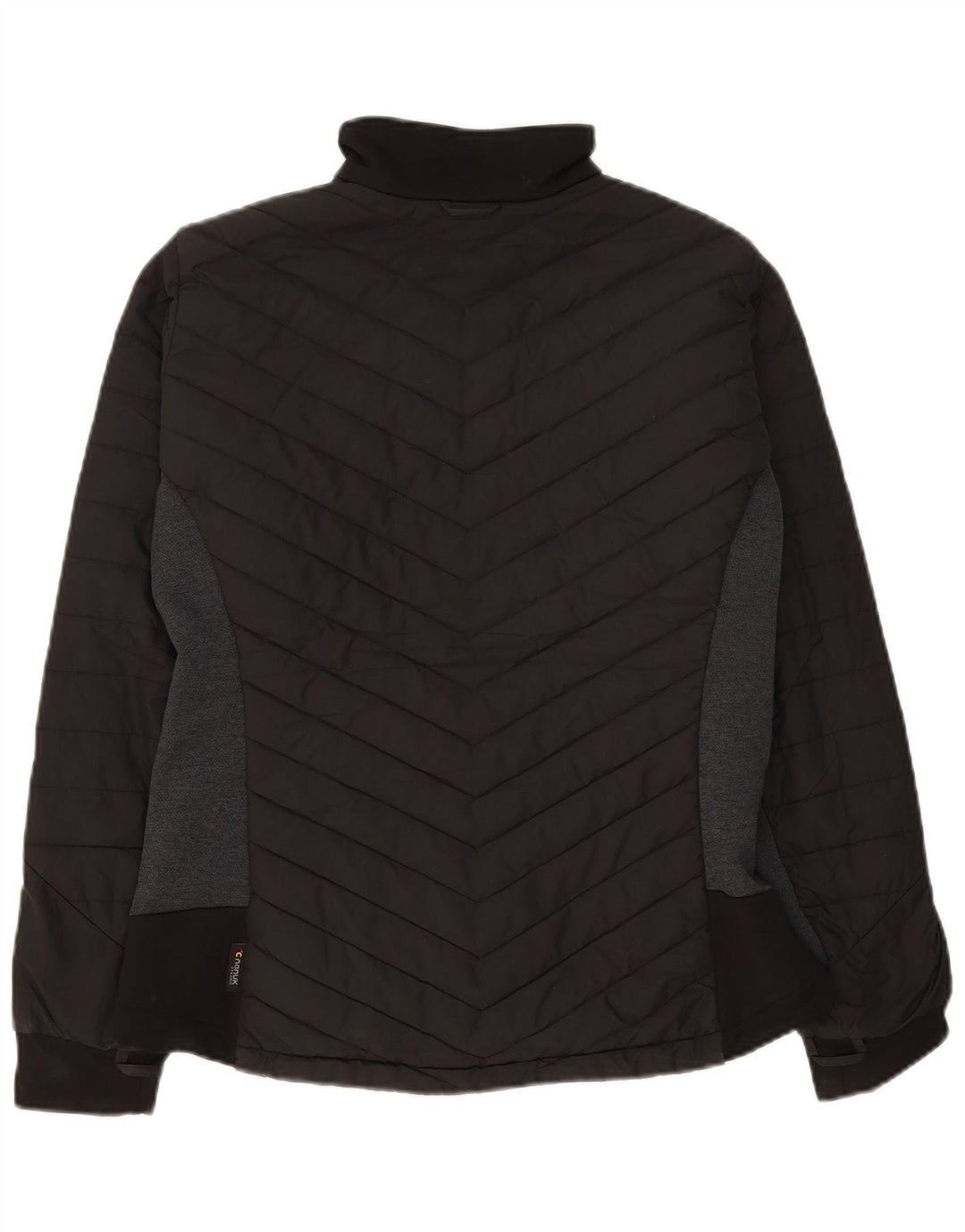 Jack Wolfskin Veste matelassée pour femme UK 16 Large Noir Colourblock Polyester