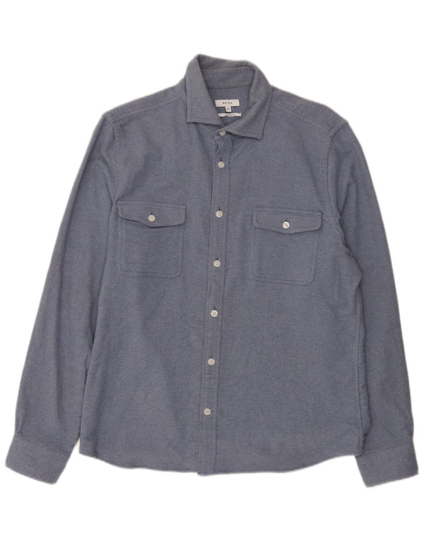 Reiss Chemise Regular Fit XL Bleu Coton Homme
