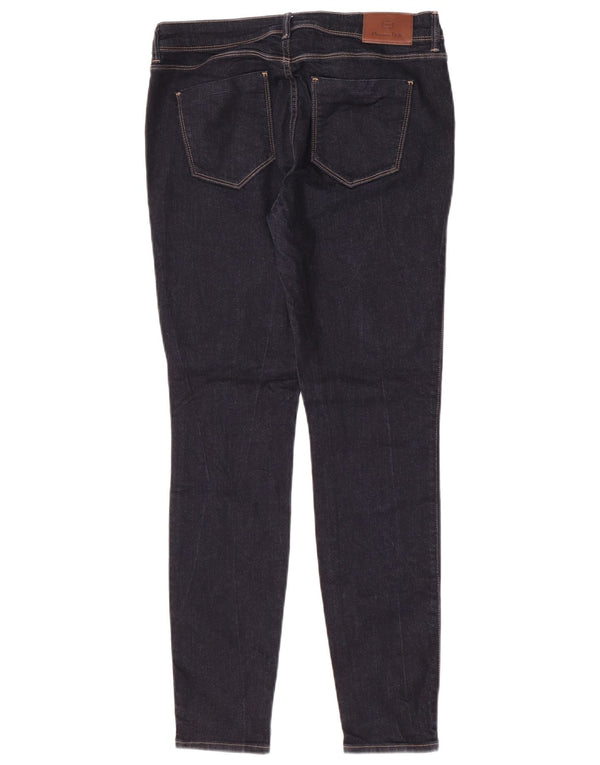 Massimo Dutti Jean skinny taille moyenne pour femme EU 40 Medium W30 L29 Bleu marine