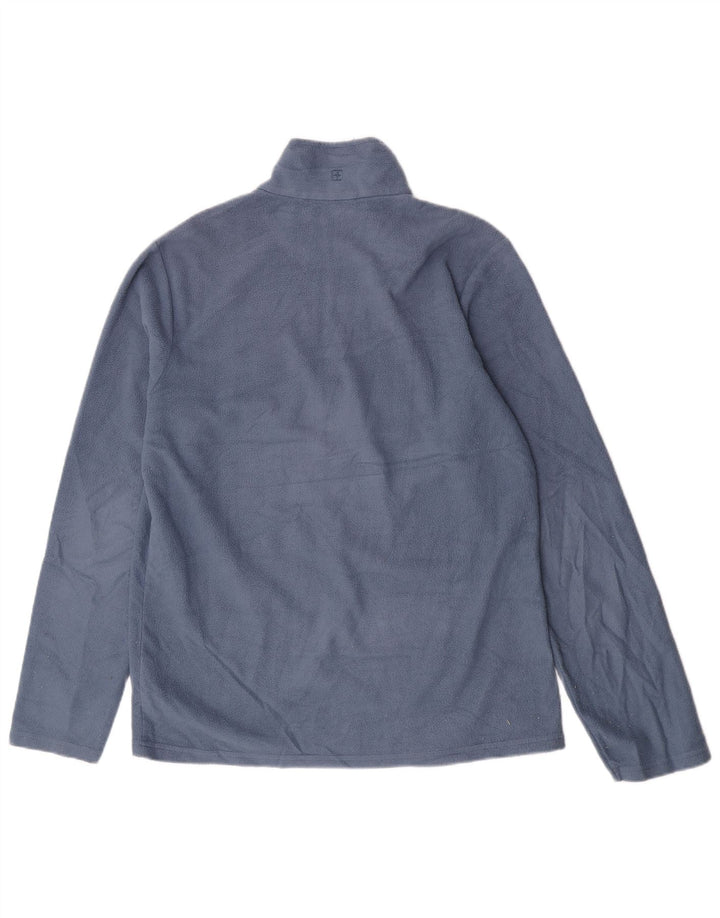 Mountain Warehouse Pull polaire à col zippé pour homme en polyester bleu moyen