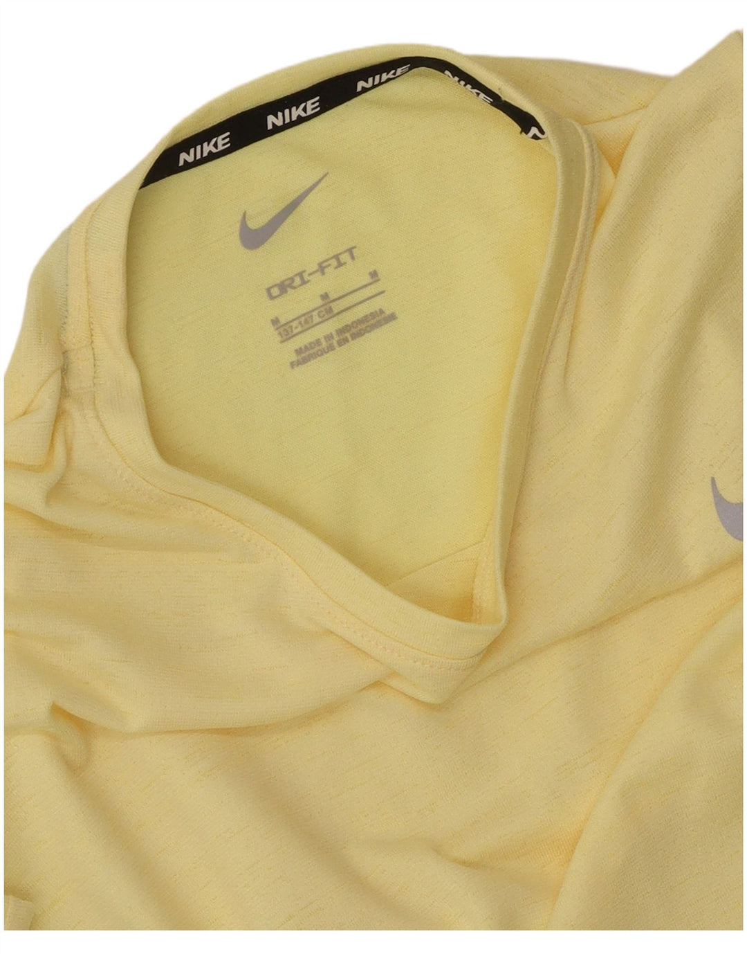 Nike Garçon Dri Fit T-Shirt Top 10-11 ans Jaune Moyen