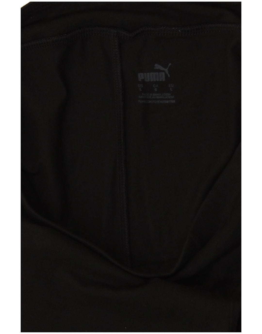 PUMA Womens Leggings UK 14 Large  Black Cotton
