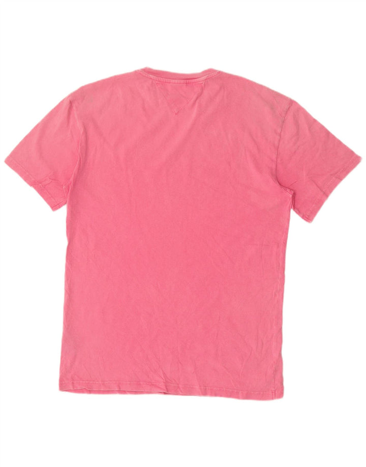 Tommy Hilfiger T-Shirt Graphique Homme Rose Moyen