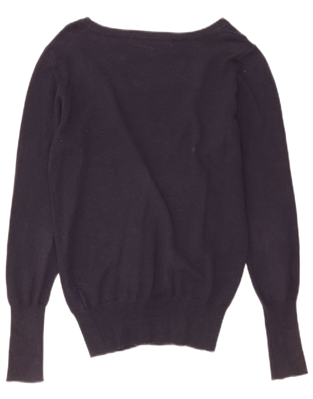 Zara Cardigan Femme Pull UK 10 Petit Bleu Marine