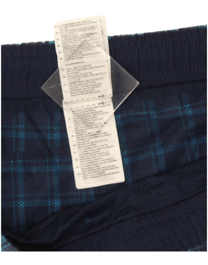 Adidas Short de bain homme petit bleu marine à carreaux en polyester