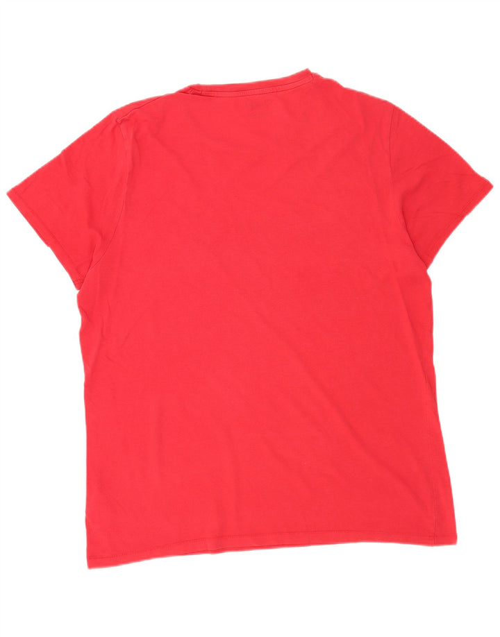 Wrangler T-shirt graphique pour hommes, grand coton rouge