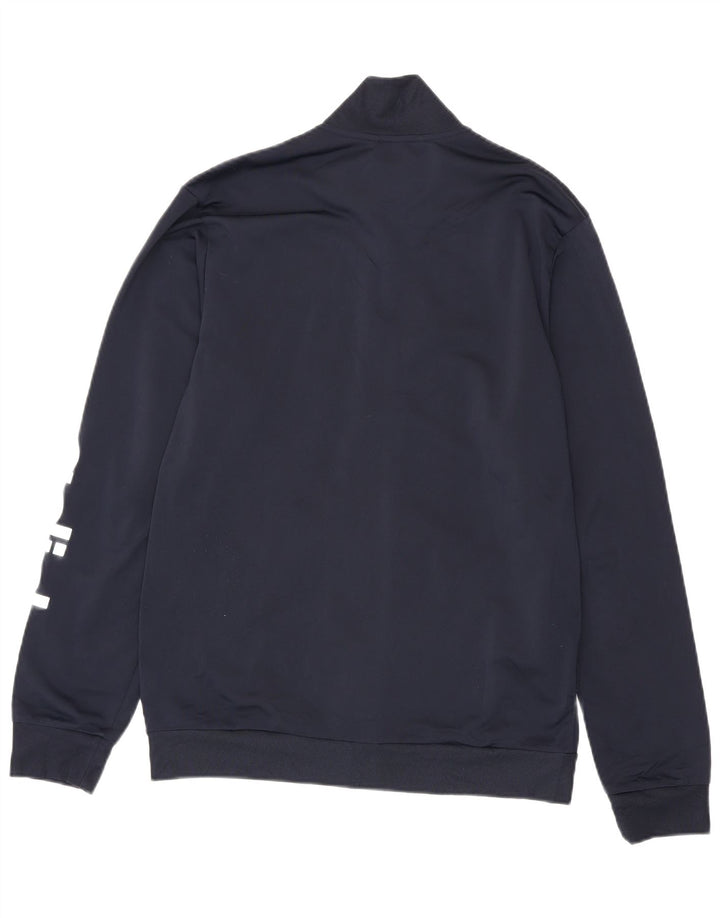 Adidas Veste de survêtement graphique pour homme UK 40/42 Bleu marine moyen