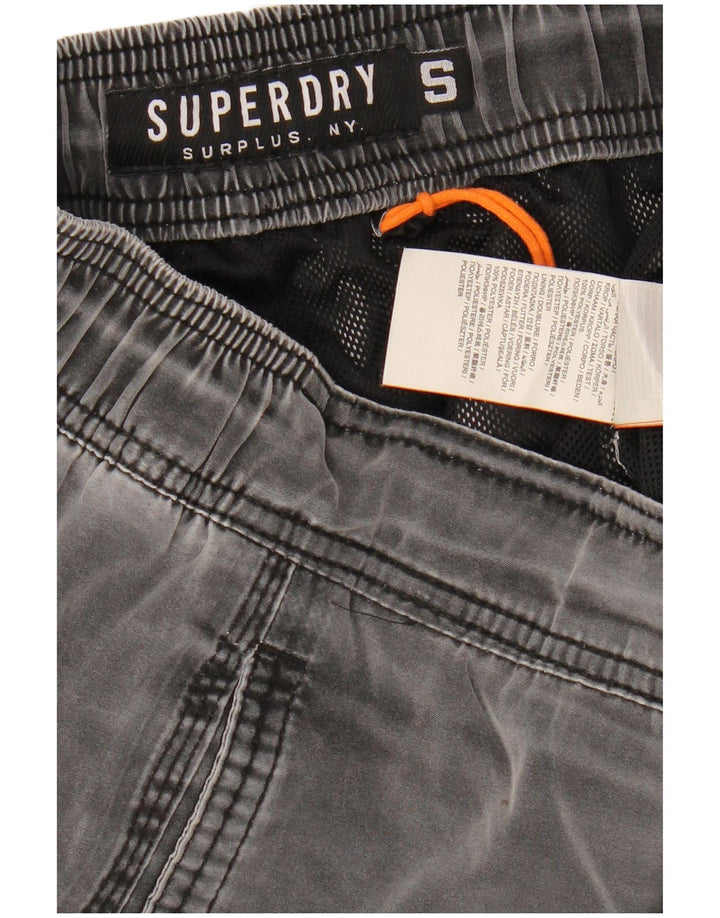 SUPERDRY Mens Chino Shorts Small W29 Grey Polyester