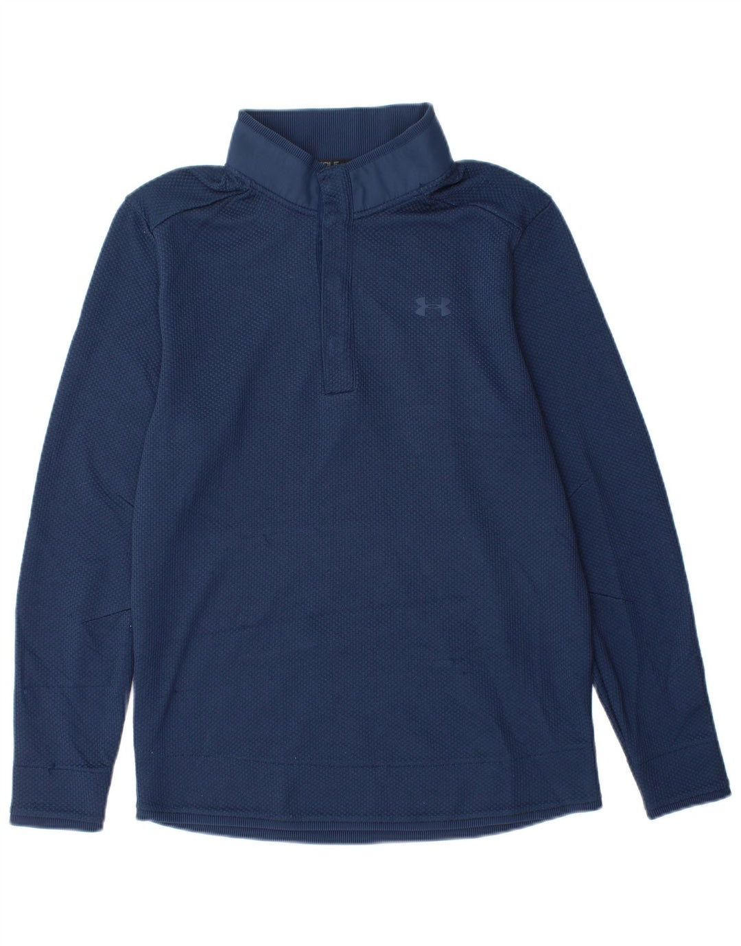 UNDER ARMOUR Sweat-Shirt Cold Gear Button Neck Homme Bleu Marine Moyen