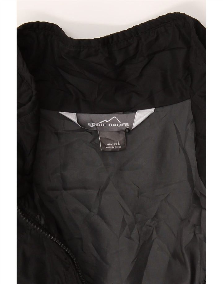EDDIE BAUER Womens Quilted Jacket UK 14 Large Black Polyester Vintage Eddie Bauer and Second-Hand Eddie Bauer from Messina Hembry 