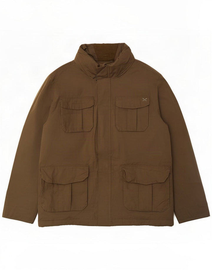 Crew Clothing Veste utilitaire pour homme UK 46 3XL Kaki Polyester