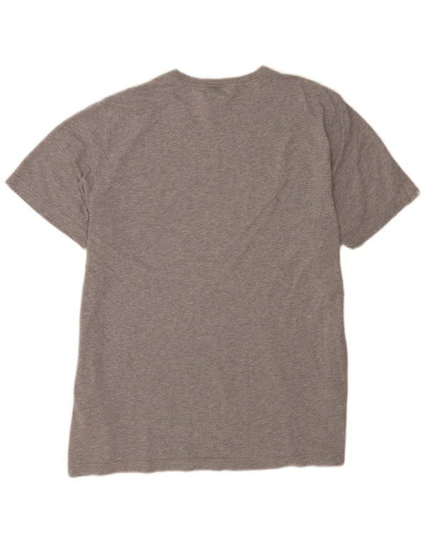 Adidas Mens Graphic T-Shirt Top XL Gris Moucheté Coton