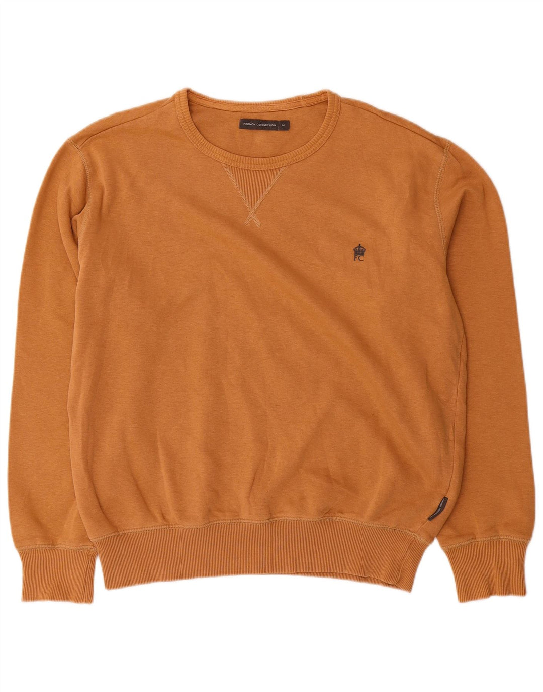 French Connection Sweat-Shirt Homme Marron Moyen Coton