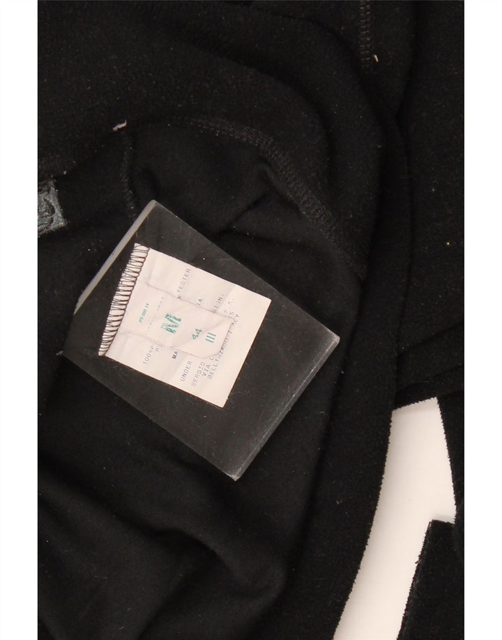 SERGIO TACCHINI Veste Polaire Femme UK 12 Moyen Noir Polyester