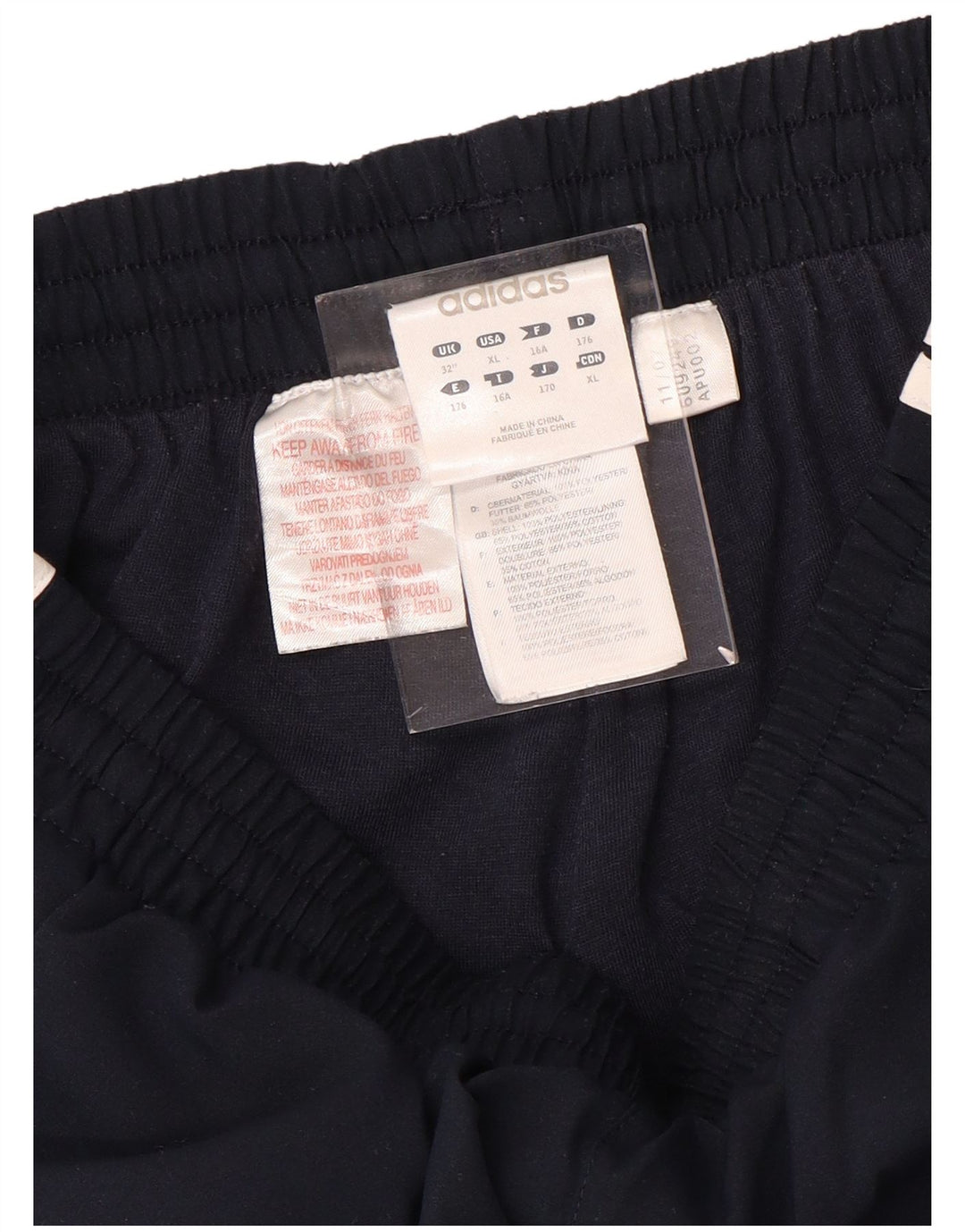 ADIDAS Pantalon de survêtement garçon 15-16 ans Bleu marine Polyester