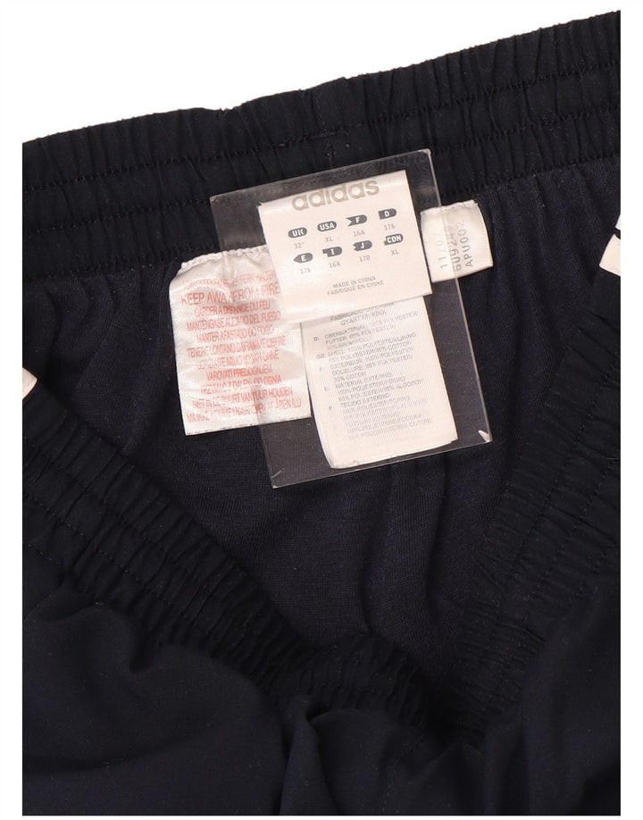 ADIDAS Pantalon de survêtement garçon 15-16 ans Bleu marine Polyester