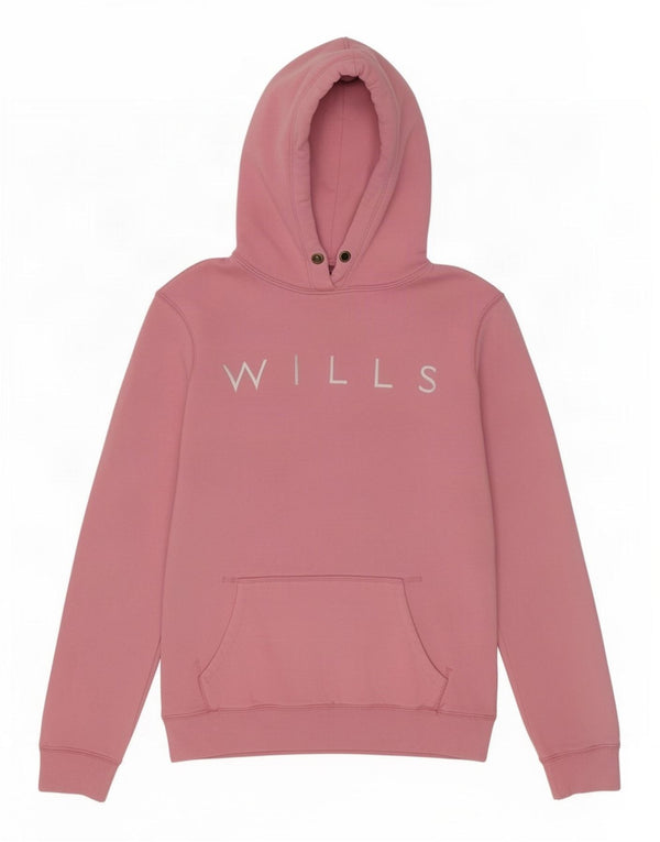 Jack Wills Pull à capuche graphique pour femme UK 8 petit coton rose