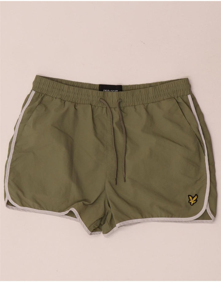 Lyle & Scott Short de bain homme grand nylon kaki