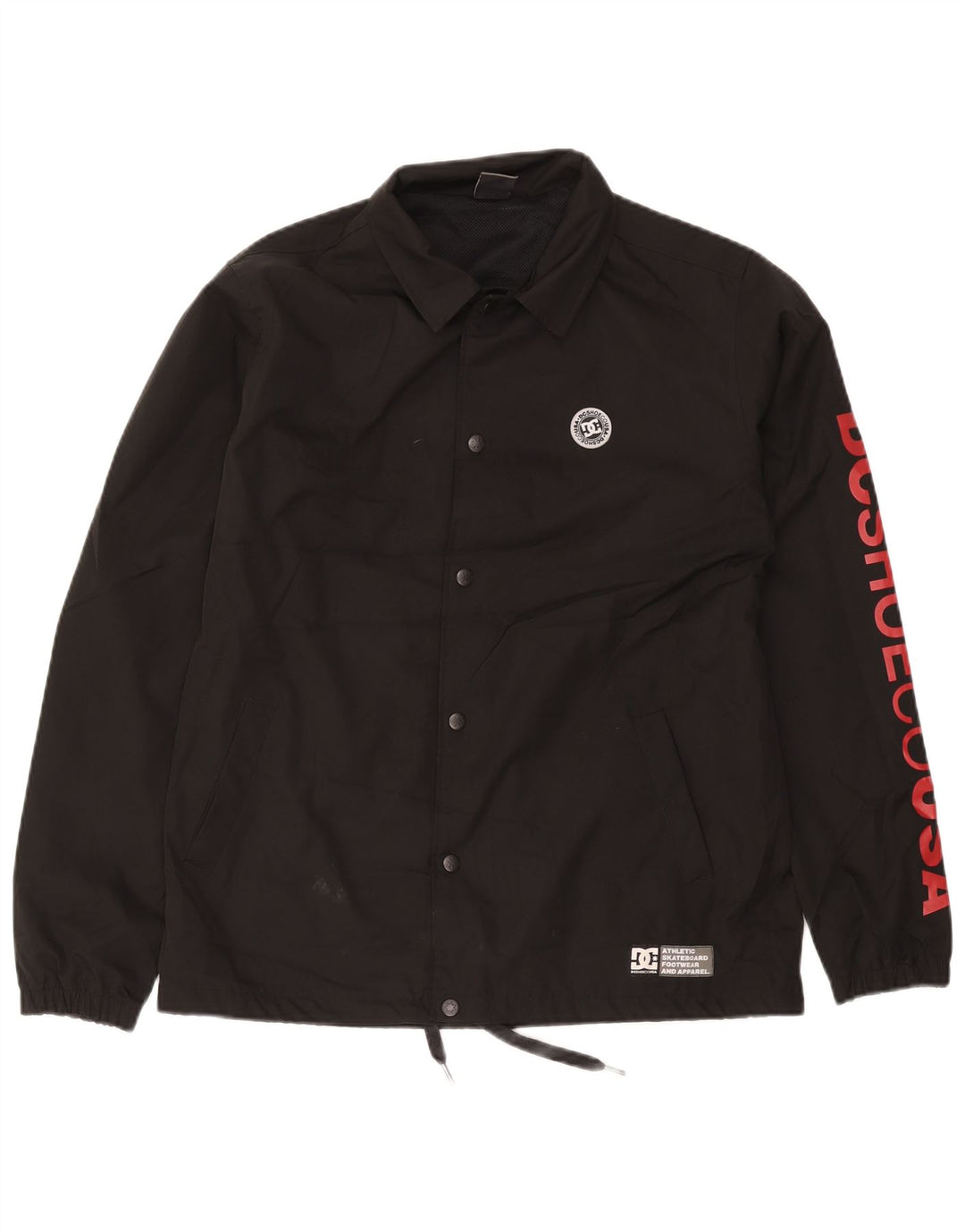 DC Veste de pluie graphique pour hommes UK 38 Polyester noir moyen