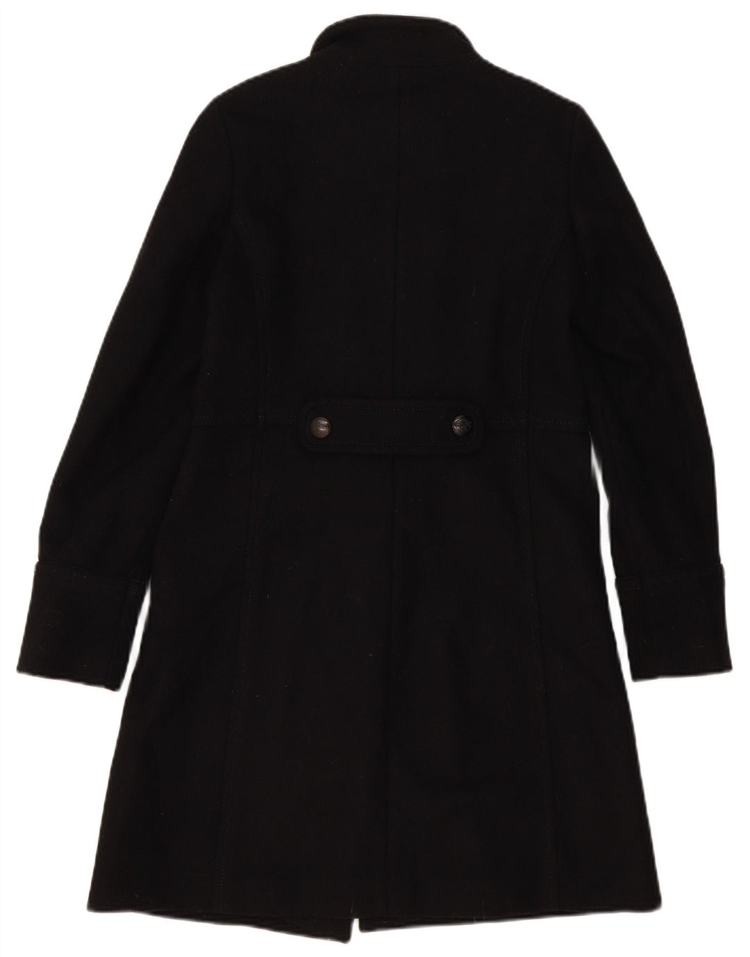 Massimo Dutti Manteau croisé pour femme EU 36 XS Laine noire