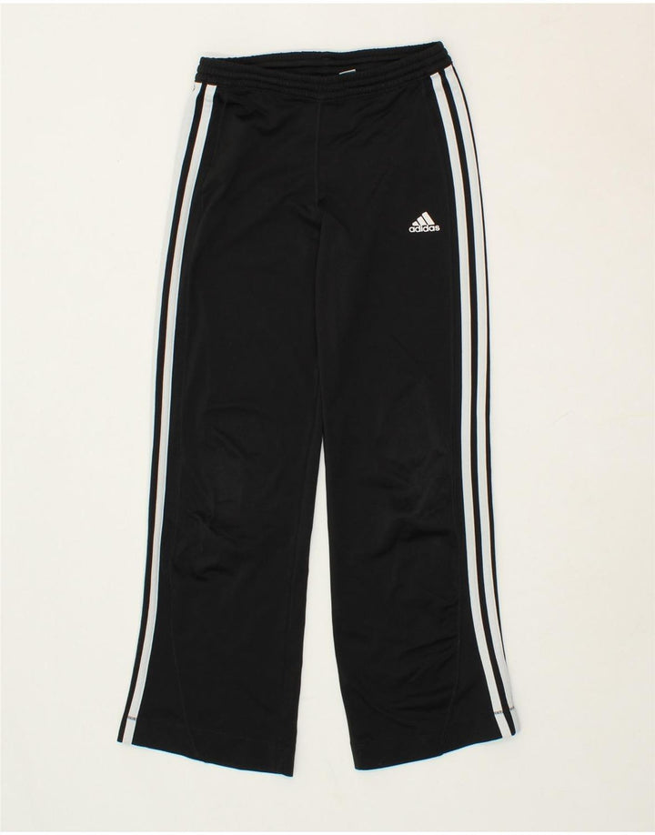 ADIDAS Girls Climacool Tracksuit Trousers 9-10 Years Black Polyester Vintage Adidas and Second-Hand Adidas from Messina Hembry 