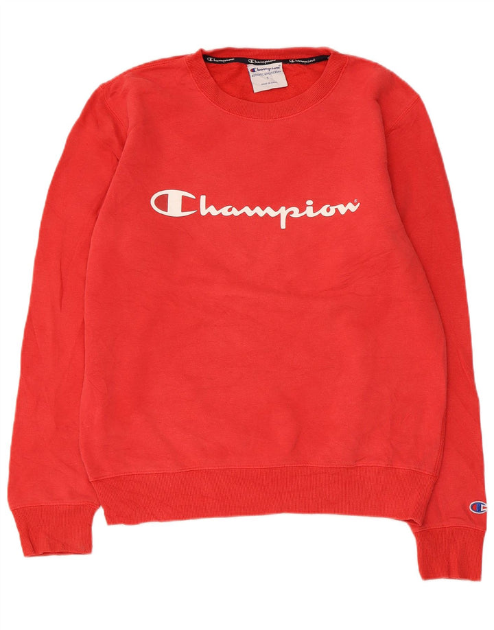 Champion Sweat-Shirt Graphique Homme Petit Coton Rouge
