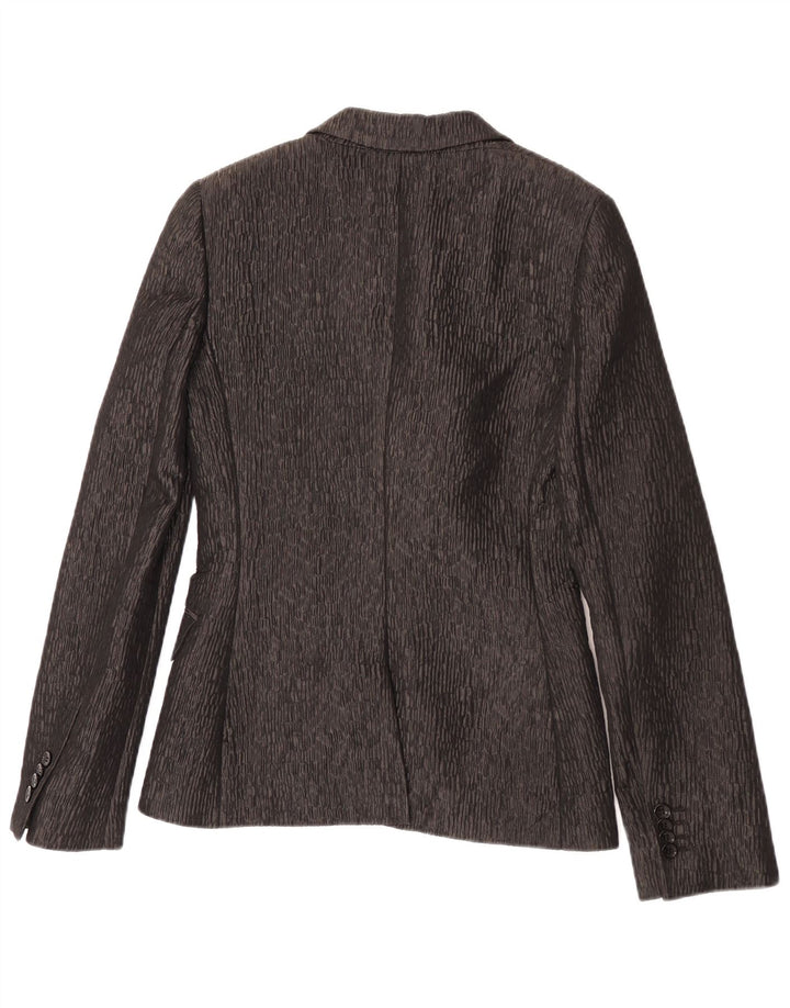 Dolce & Gabbana Veste blazer à 2 boutons pour femme IT 42 Polyester noir moyen