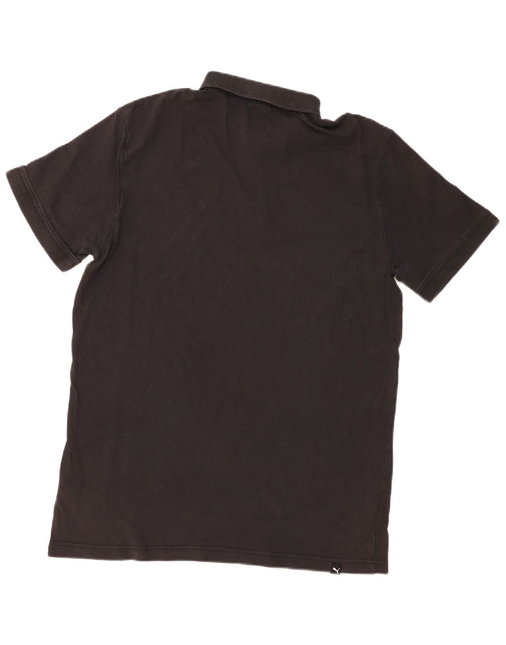 PUMA Polo graphique homme grand noir coton
