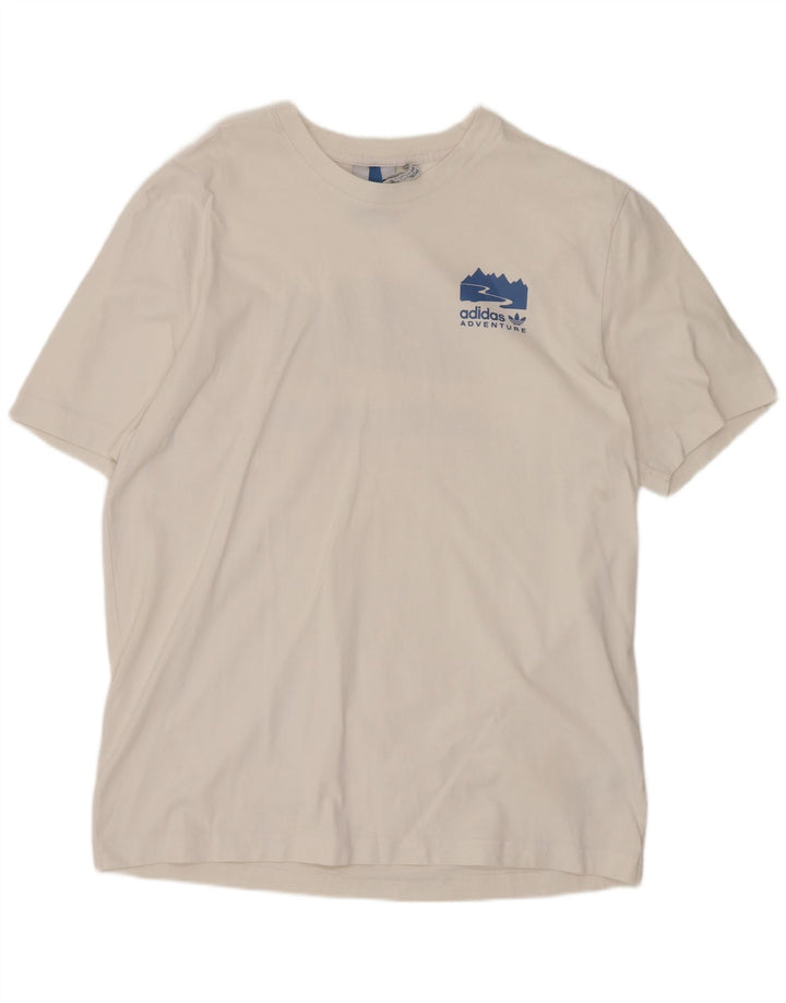 Adidas T-shirt graphique pour homme Blanc moyen Sports