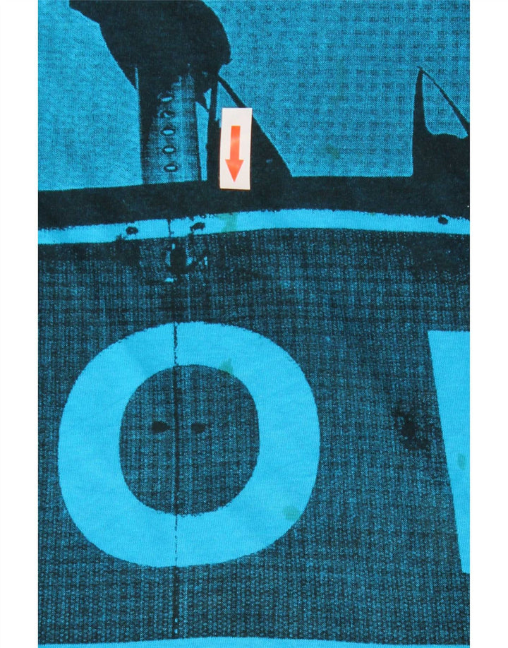 Lee T-Shirt Graphique Homme Top XL Bleu Coton