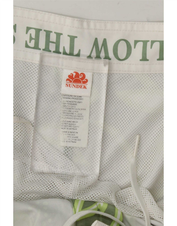 Sundek Short de bain pour homme en polyester à motif floral vert