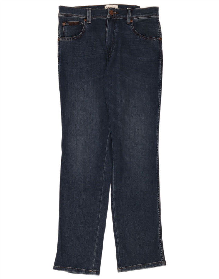 Wrangler Jean Slim Texas Homme W30 L30 Bleu Marine Coton