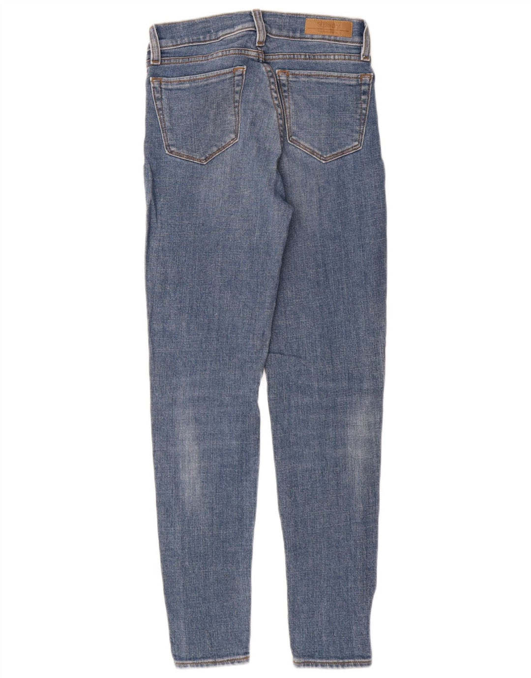 SUPERDRY Jean super skinny taille mi-haute W25 L28 bleu coton