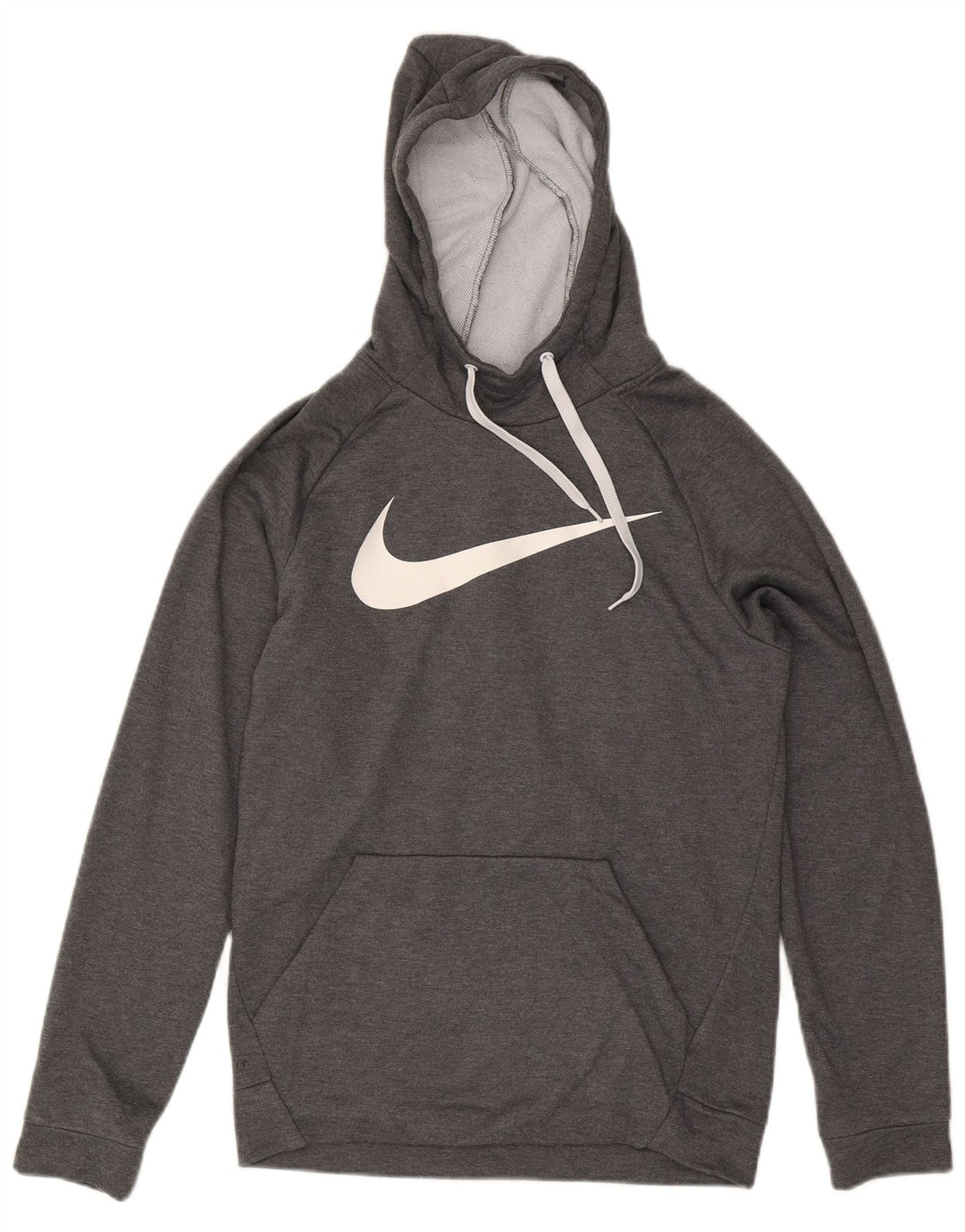 Nike Hommes Dri Fit Graphic Sweat à capuche Petit Gris Polyester