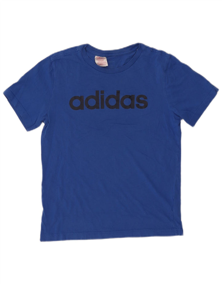 ADIDAS Haut T-Shirt Graphique Garçon 12-13 ans Grand Bleu Coton