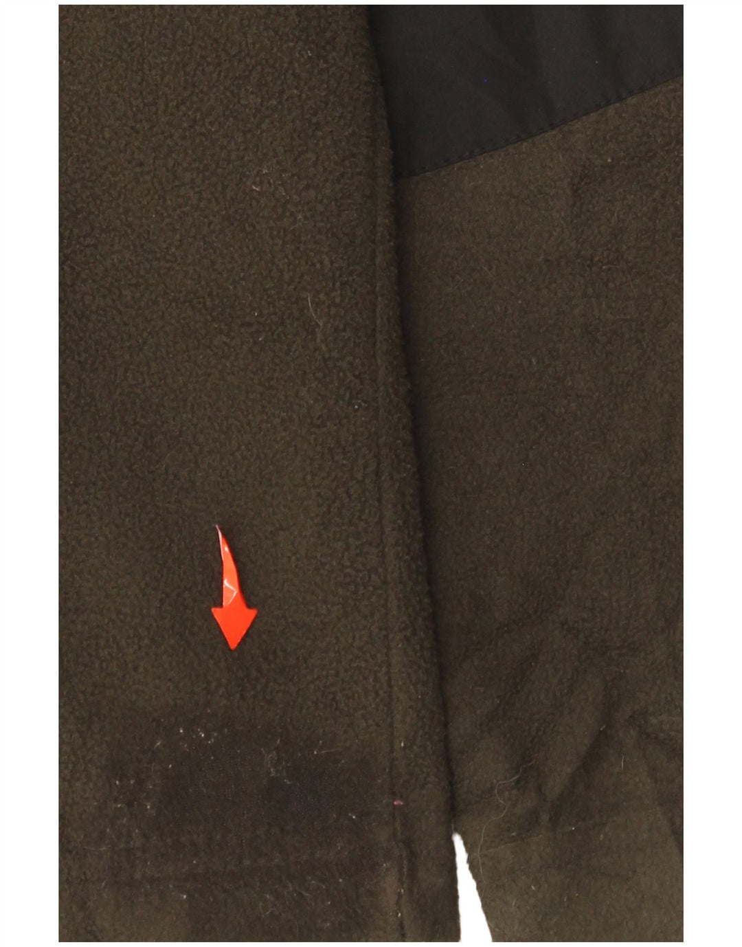 Calvin Klein Veste polaire pour homme UK 40 Large Kaki Colourblock Polyester