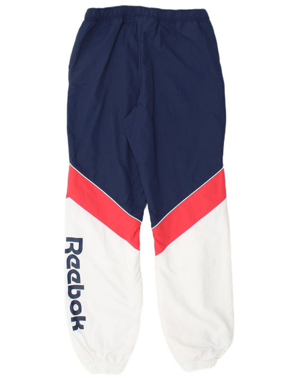 Reebok Pantalon de survêtement pour femme Joggers UK 8/10 Small Bleu marine