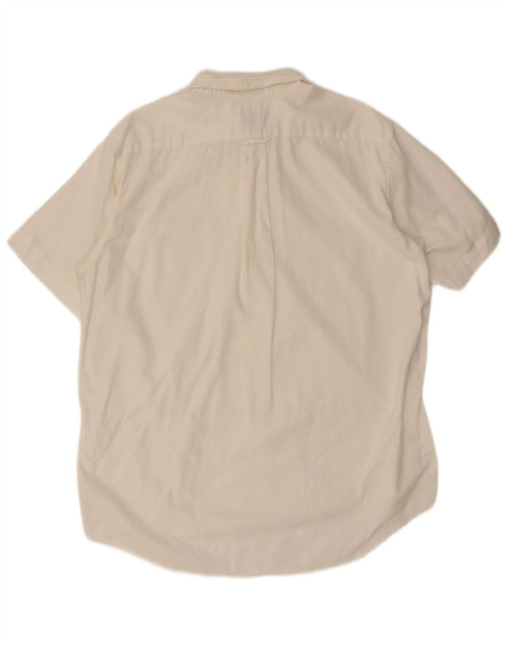Lacoste Chemise à manches courtes pour homme Taille 42 Grand coton blanc