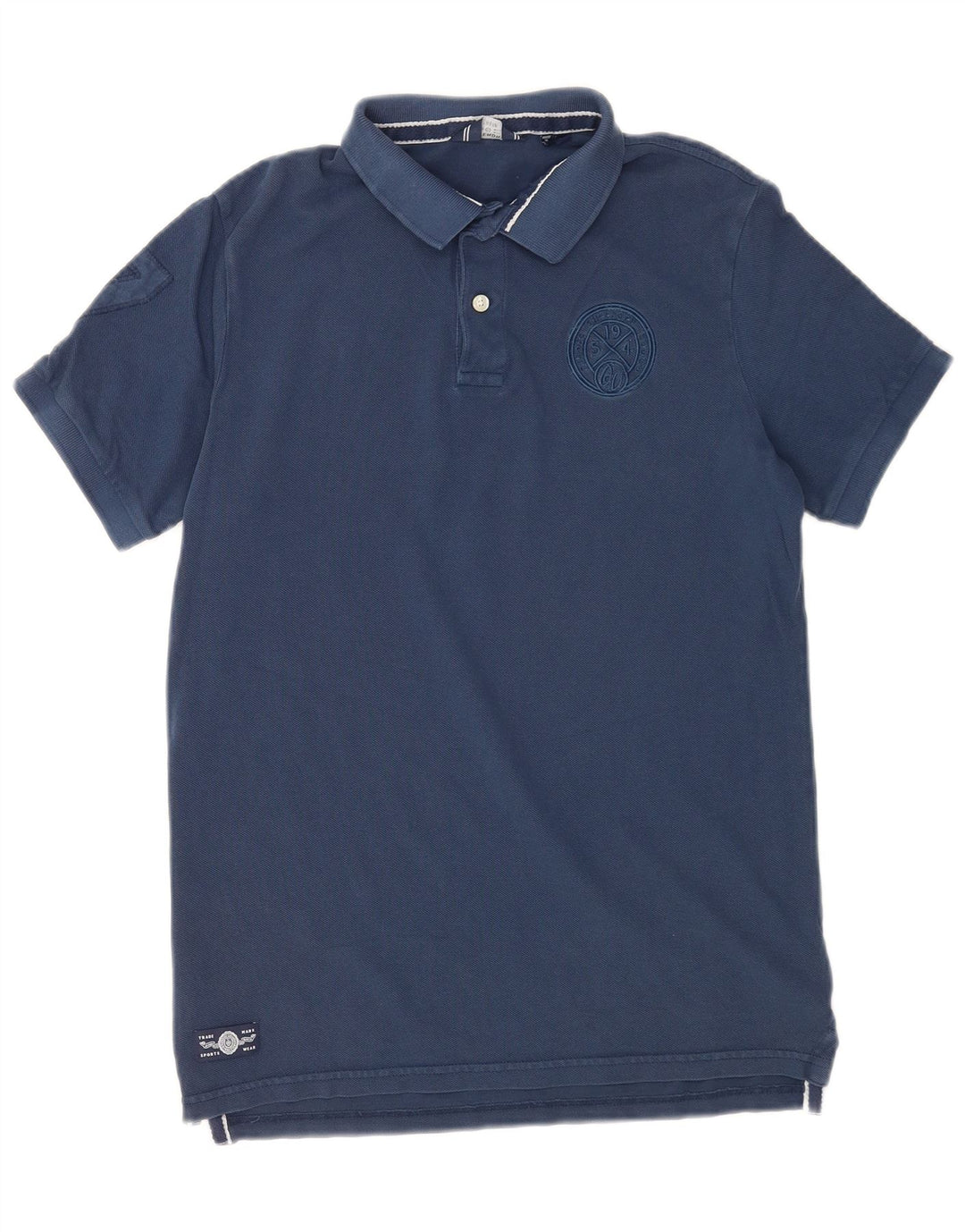 Superdry Polo Homme Bleu Marine Moyen Coton