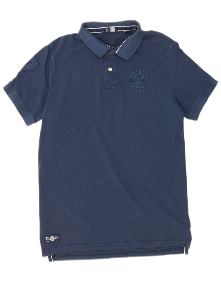 Superdry Polo Homme Bleu Marine Moyen Coton