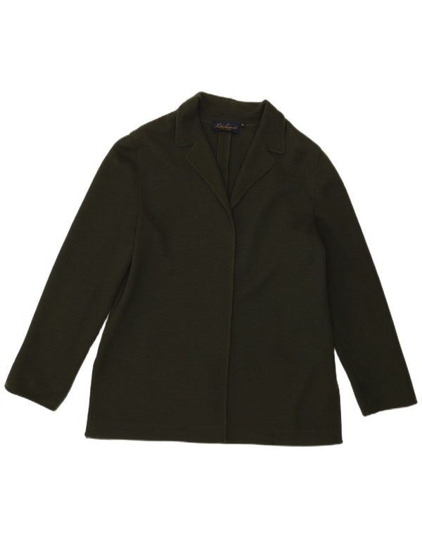 Luisa Spagnoli Cardigan pour femme en laine vierge kaki moyen UK 14