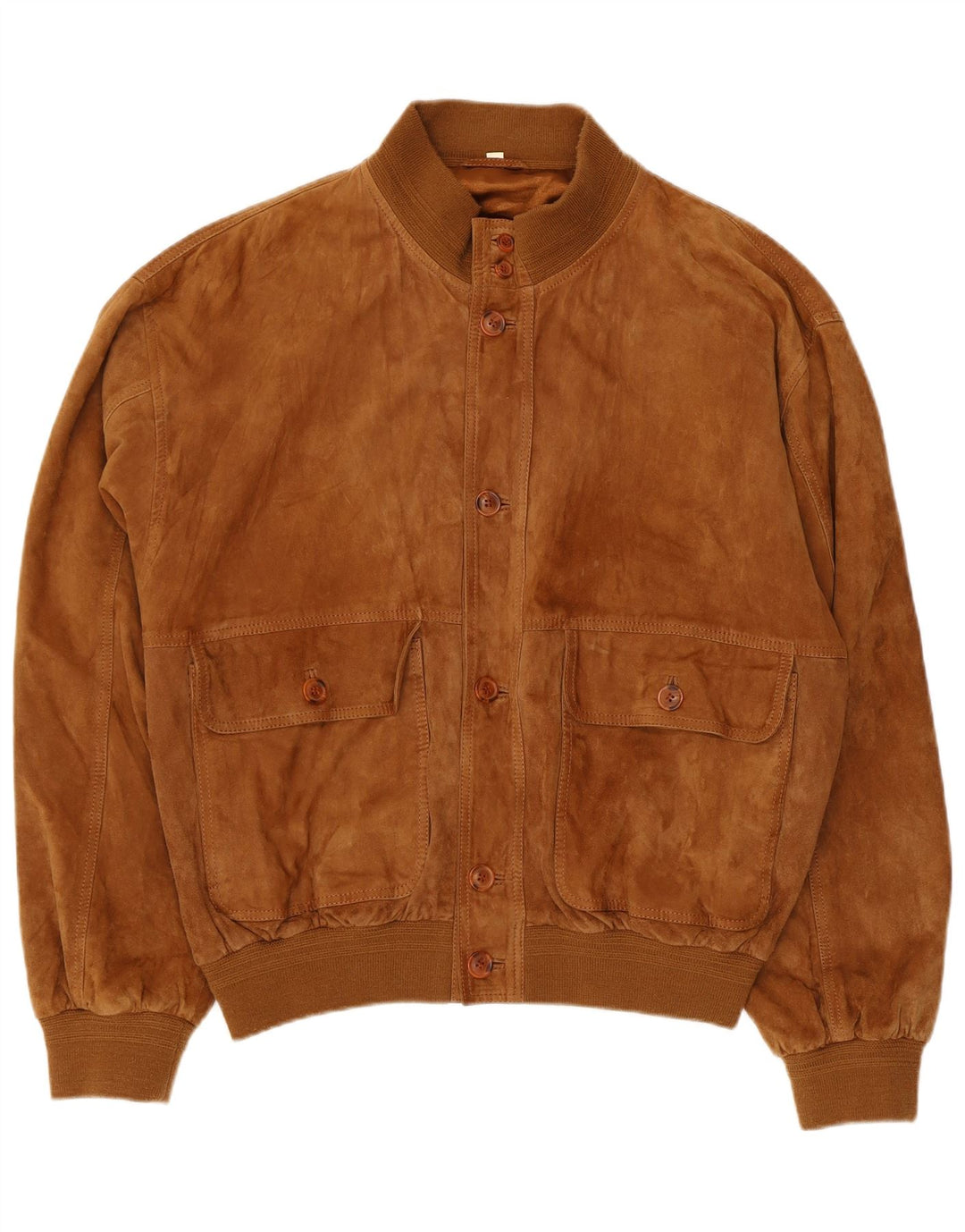 veste en daim homme vintage IT 50 grand cuir marron