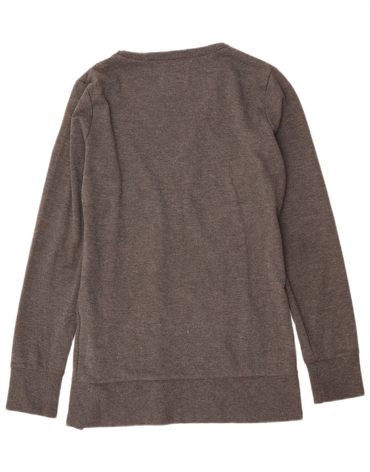 TIMBERLAND Pull Cardigan Femme UK 10 Petit Gris