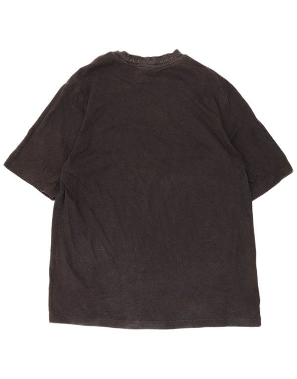 Adidas T-shirt graphique pour homme en coton noir moyen