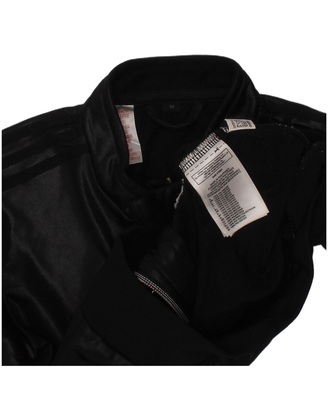 Adidas Veste de survêtement pour bébé garçon 18-24 mois Noir Polyester
