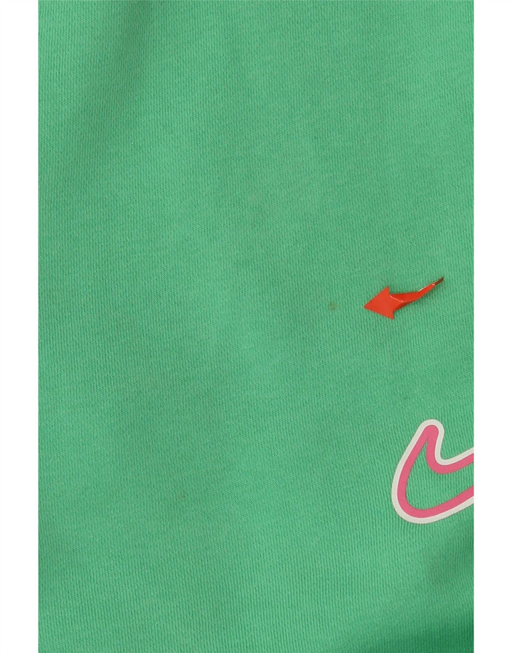 NIKE Pantalon de survêtement graphique pour femme Joggers UK 10 Small Green Cotton
